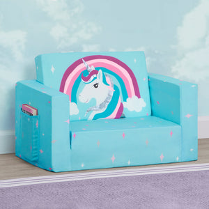 Unicorn Cozee Flip Out Chair - 2-in-1 Convertible Chair to Lounger for Kids 2