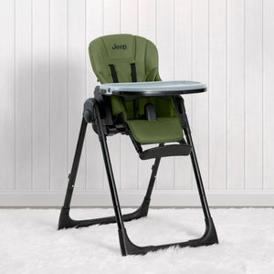 Jeep Classic Convertible 2-in-1 High Chair for Babies and Toddlers with Adjustable Height, Recline & Footrest 0