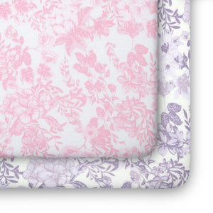 Pastel Floral Fitted Crib Sheets - 2 Pack 14