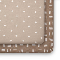 Neutral Boho Fitted Crib Sheets - 2 Pack