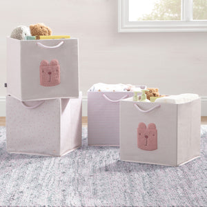 babyGap 4-Pack Brannan Bear Fabric Storage Bins with Handles 8