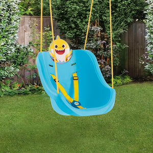 Baby Shark 2-in-1 Outdoor Kids Swing 4