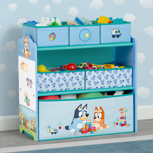 Bluey Design & Store 6 Bin Toy Storage Organizer 19