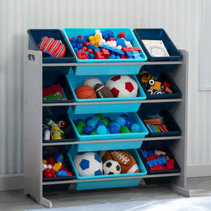 Kids Toy Storage Organizer with 12 Plastic Bins 6