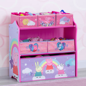 Peppa Pig 6 Bin Design and Store Toy Organizer 6