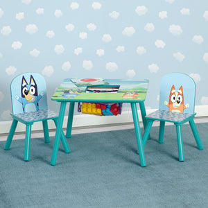 Bluey Kids Table and Chair Set with Storage (2 Chairs Included) 24