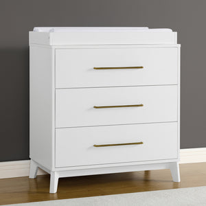 Spencer 3 Drawer Dresser with Changing Top and Interlocking Drawers 21