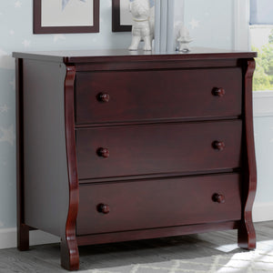 Universal 3 Drawer Dresser with Interlocking Drawers 22