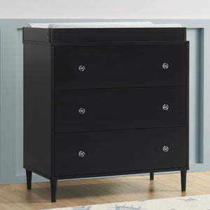 Bowie 3 Drawer Dresser with Changing Top and Interlocking Drawers 13