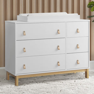 babyGap Legacy 6 Drawer Dresser with Leather Pulls and Interlocking Drawers 6