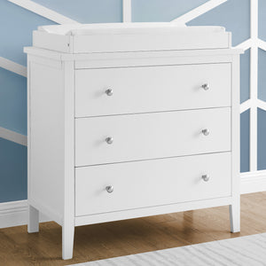 Campbell 3 Drawer Dresser with Interlocking Drawers 0