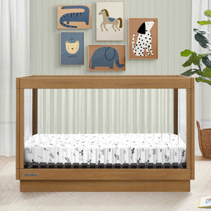 James Acrylic 4-in-1 Convertible Crib 0