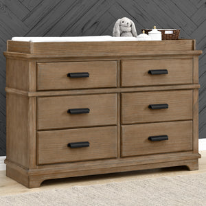 Asher 6 Drawer Dresser with Changing Top and Interlocking Drawers 7