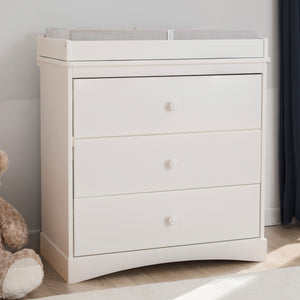 Sutton 3 Drawer Dresser with Changing Top and Interlocking Drawers 13