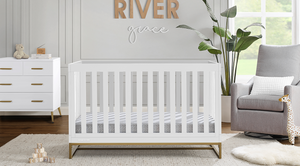 Jade 4in1 Nursery Set Bianca white Melted Bronze 17