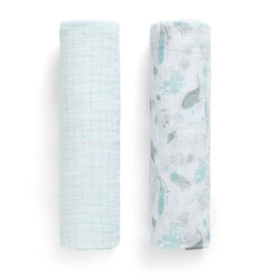 100% Cotton Muslin Baby Receiving Blankets - 2 Pack 9