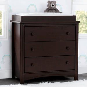 Perry 3 Drawer Dresser with Changing Top and Interlocking Drawers 20