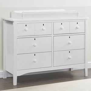 Farmhouse 6 Drawer Dresser with Interlocking Drawers 22