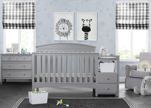 Abby Crib N Changer Grey (026) 1