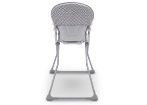 Delta Children EZ Fold High Chair Glacier (2069) Back View, b7b 4