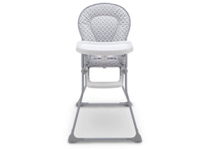 Delta Children EZ Fold High Chair Glacier (2069) Front View, b6b 3