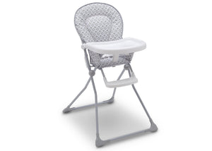 Delta Children EZ Fold High Chair Glacier (2069) Right Angle, b2b 5