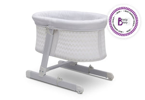 Simmons Kids® Oval City Sleeper Bassinet White Cap (2170) 3