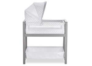 Classic Deluxe Wood Bedside Bassinet Sleeper Grey (2130) 3