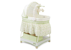 Delta Children Scarborough White (110) Smooth Glide Bassinet Right View b1b 16