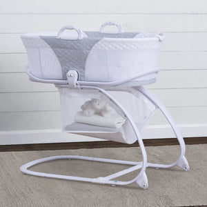 2-in-1 Moses Basket Bedside Bassinet Sleeper  2