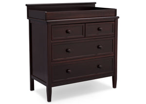 Delta Children Epic Signature 3 Drawer Dresser with Changing Top, Right View Dark Chocolate (207) c1c 1