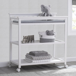 Delta Children Bianca White (130) Liberty Changing Table Hangout 12