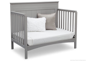 Delta Children Grey (026) Fancy 4-in-1 Crib Side View, Day Bed Conversion b4b 5