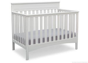 Delta Children Bianca (130) Fabio 4-in-1 Crib Side View, Crib Bed Conversion b3b 17