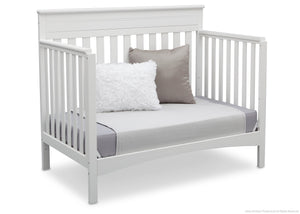 Delta Children Bianca (130) Fabio 4-in-1 Crib Side View, Day Bed Conversion b5b 19