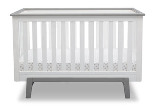 Delta Children Bianca with Rustic Haze (136) Providence Classic 4-in-1 Convertible Crib (548650), Straight, b2b 9