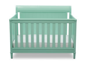 Delta Children Aqua (347) New Haven 4-in-1 Crib, Front View, e2e 22