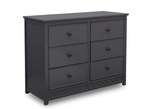 Delta Children Charcoal (029) Bennington Elite 6 Drawer Dresser Side View b3b 4