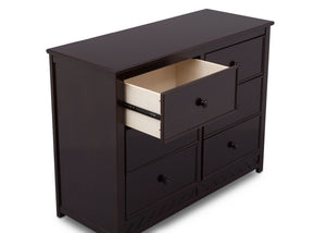 Delta Children Dark Espresso (958) Bennington Elite 6 Drawer Dresser Detail View c4c 11