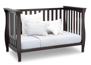 Delta Children Dark Chocolate (207) Lancaster 3-in-1 Convertible Crib (552330), Daybed, c4c 16