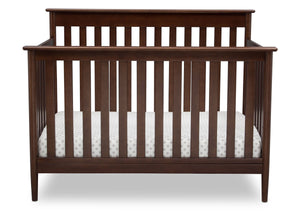 Delta Children Walnut (1316)) Greyson Signature 4-in-1 Crib, front view, d2d 24