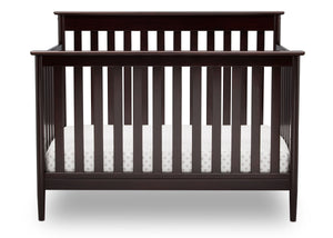 Delta Children Dark Chocolate (207) Greyson Signature 4-in-1 Crib, front view, c2c 18