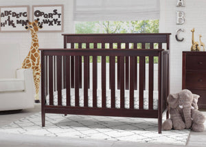 Delta Children Dark Chocolate (207) Greyson Signature 4-in-1 Crib, Room View c1c 2