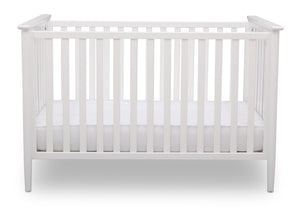 Delta Children Bianca White (130) Greyson 3-in-1 Crib, Front View, a1a 9