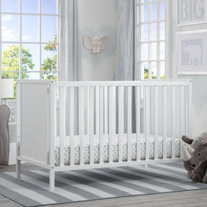 Delta Children Bianca White (130) Heartland Classic 4-in-1 Convertible Crib 50