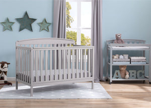 Delta Children Grey (026) Brayden 4-in-1 Crib, Room Shot a0a 0