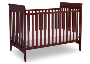 Delta Children Cabernet (648) Parkside 3-in-1-Crib, angled crib conversion c2c 2