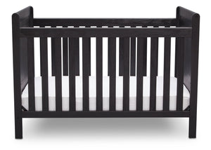 Delta Children Rustic Ebony (935) Cali 4-in-1 Crib, front view, c2c 16