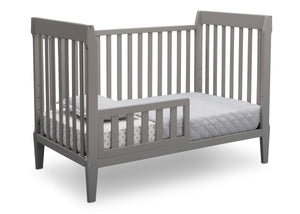 Serta Mid-Century Modern Classic 5-in-1 Convertible Crib Grey (026) Toddler Bed a4a 6