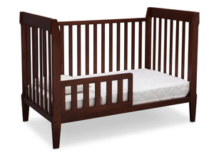 Serta Mid-Century Modern Classic 5-in-1 Convertible Crib Walnut Espresso (1324) Toddler Bed c4c 20